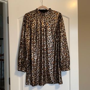 Leopard Sequin Dress